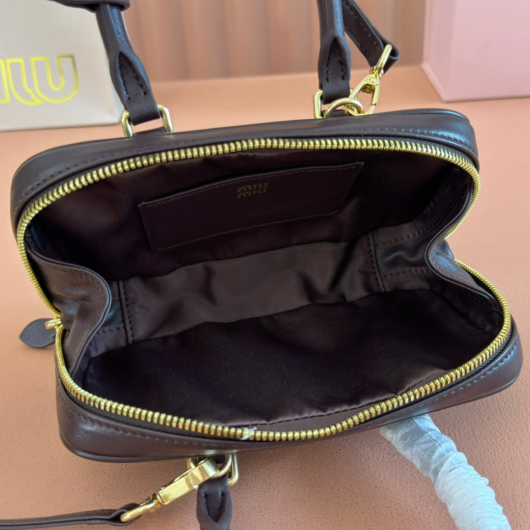 MIU MIU ARCADIE MINI BAG 19 BLACK IN MATELASSÉ NAPPA LEATHER