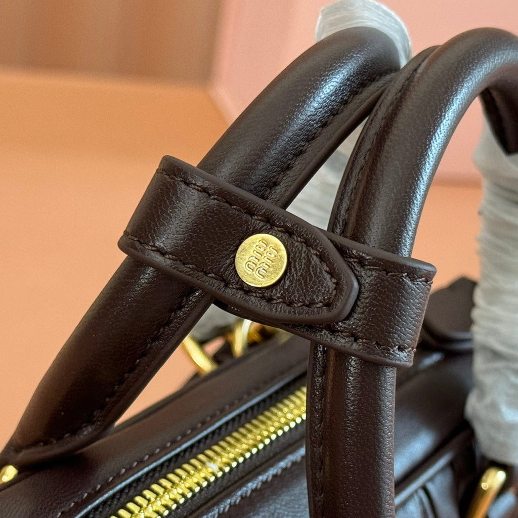 MIU MIU ARCADIE MINI BAG 19 BLACK IN MATELASSÉ NAPPA LEATHER