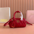 MIU MIU ARCADIE MINI BAG 19 VERMELHO IN MATELASSÉ NAPPA LEATHER