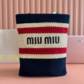 MIU MIU BOLSA TOTE WOVEN 38 MULTICOLOR IN RAFFIA