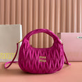 MIU MIU MIUMIU SUEDE HANDBAG 23 DEEP FUCHSIA