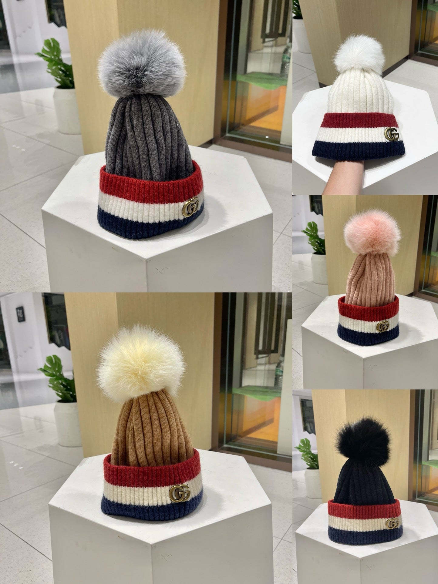 GUCCI BEANIE HAT IN COLORFUL WOOL 434722