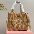 MIU MIU HOBO 24 BAG IN BEIGE CREAM LAMBSKIN