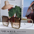 LOUIS VUITTON SQUARE SUNGLASS 581368 IN BEIGE ACETATE