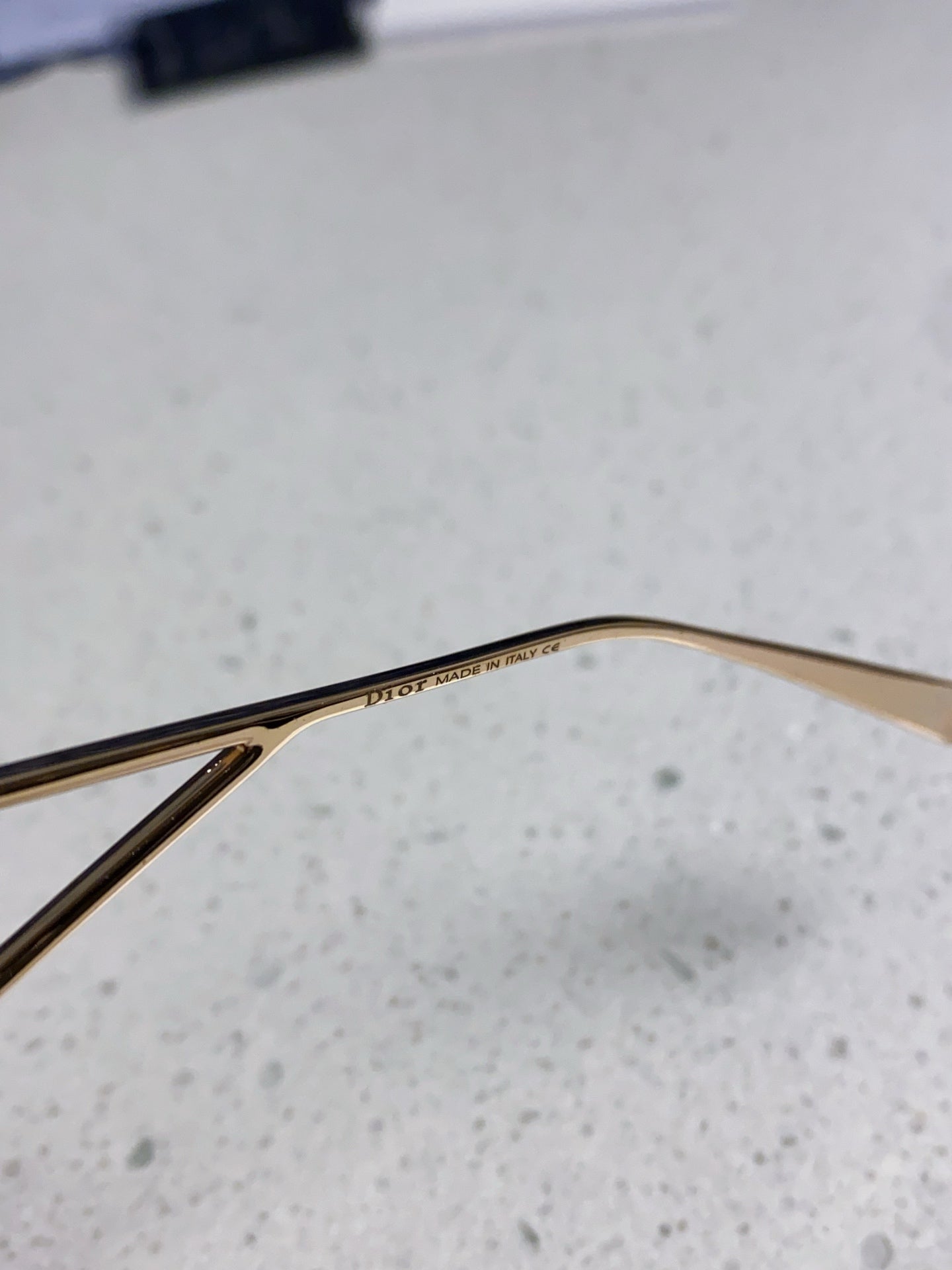 DIOR 30MONTAIGNE S7U SUNGLASS 578110 IN GOLD METAL GREY LENSES