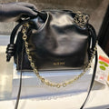 LOEWE MEDIUM FLAMENCO PURSE 29 IN BLACK NAPPA LAMBSKIN