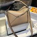LOEWE SMALL PUZZLE 23 BAG IN CLASSIC PEANUT BROWN CALFSKIN