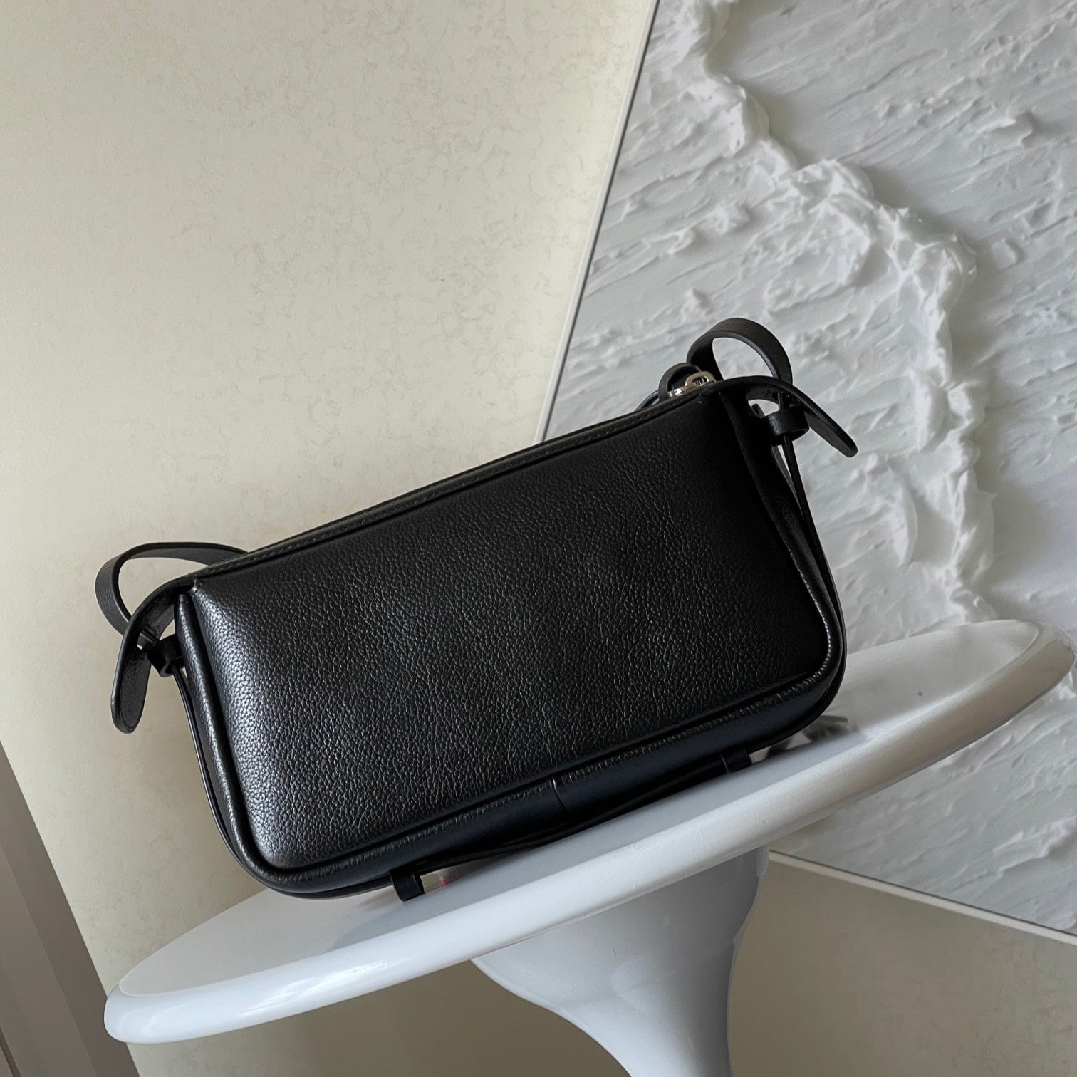 FENDI SIMPLY MINI 22 IN BLACK GRAINED CALFSKIN
