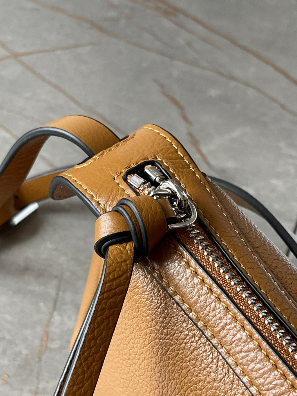 FENDI SIMPLY MINI 22 IN BRONZE BROWN GRAINED CALFSKIN