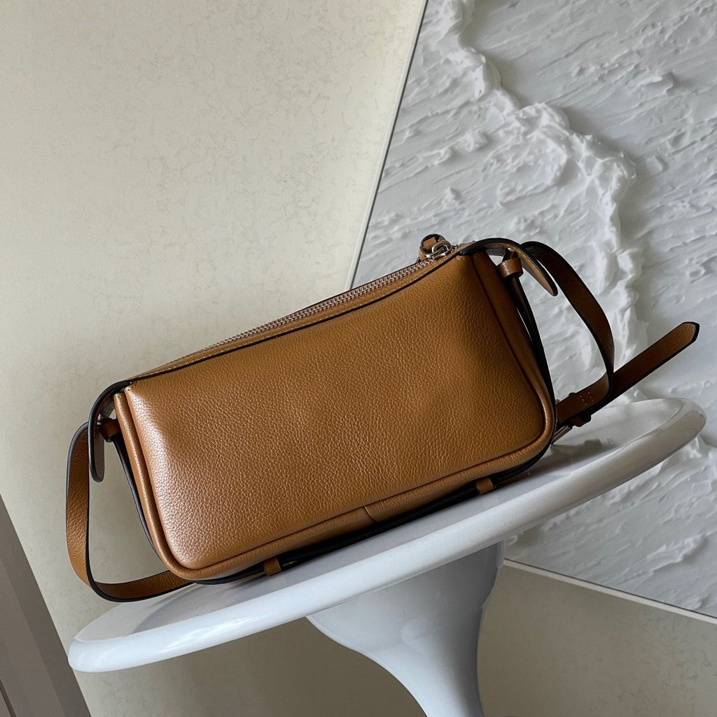 FENDI SIMPLY MINI 22 IN BRONZE BROWN GRAINED CALFSKIN