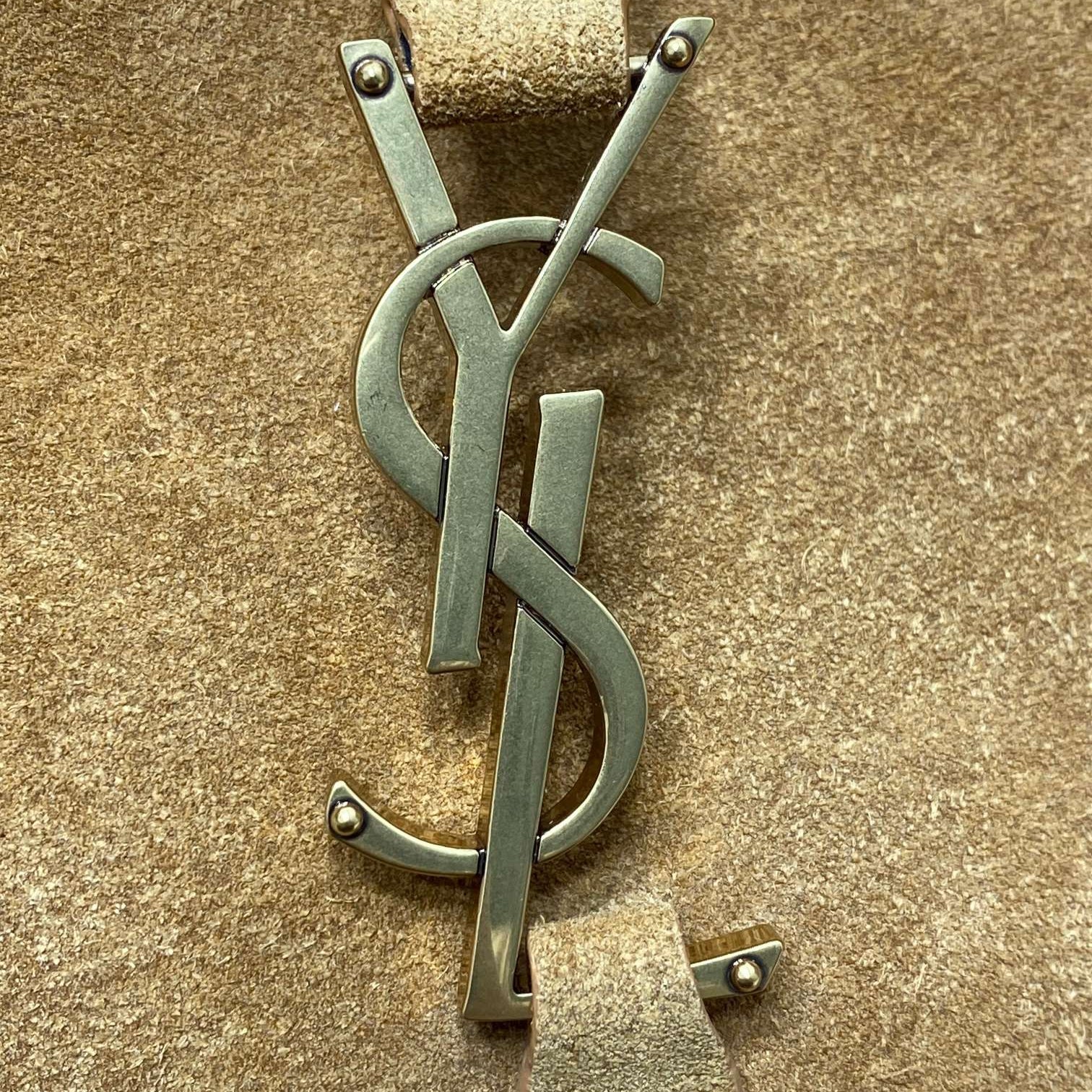 SAINT LAURENT LE 5 À 7 SUPPLE BAG 31 IN PEANUT BROWN SUEDE