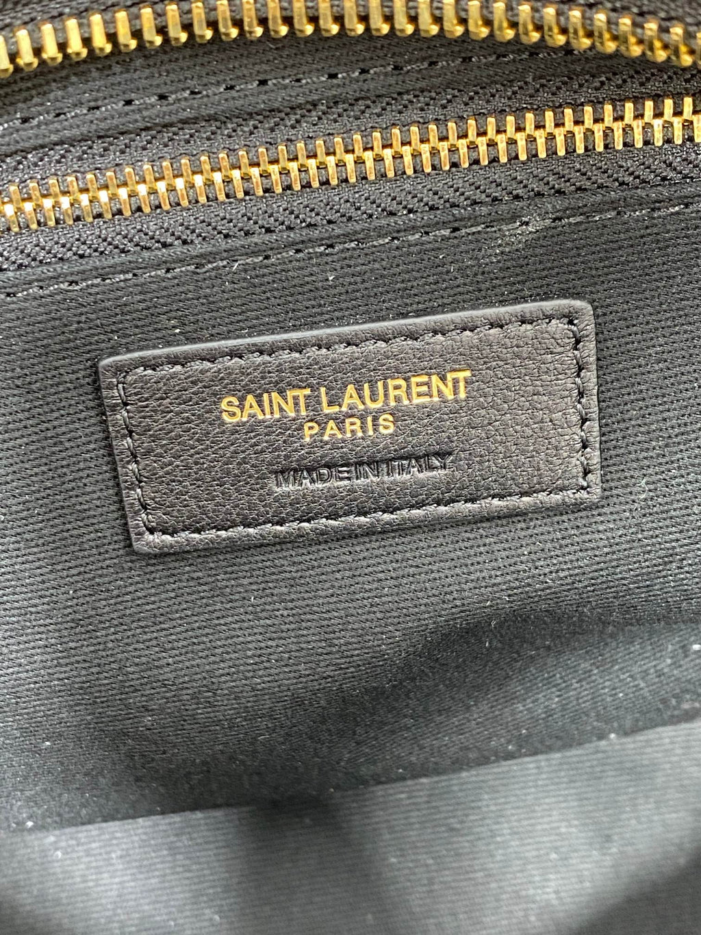 SAINT LAURENT SMALL TRAVEL BAG 31 IN BLACK QUILTED LAMBSKIN GOLD HARDWARE