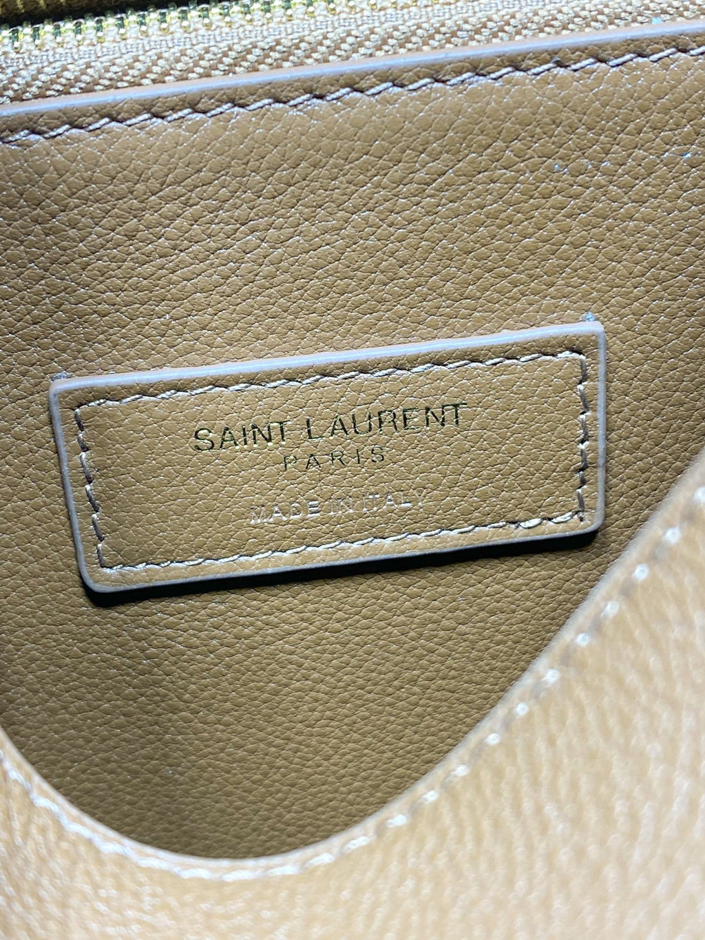 SAINT LAURENT LE 5 À 7 LARGE SUPPLE BAG 31 IN TORTILLA BROWN CALFSKIN
