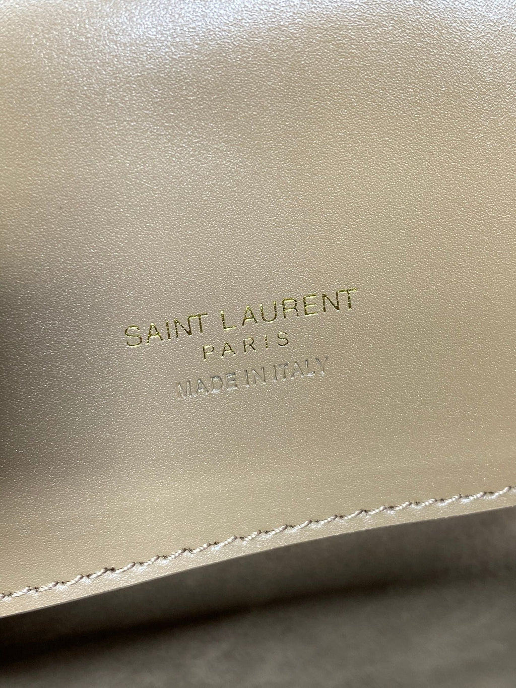 SAINT LAURENT LE 37 MEDIUM BUCKET BAG 25 IN CEDAR BROWN CALFSKIN GOLD HARDWARE