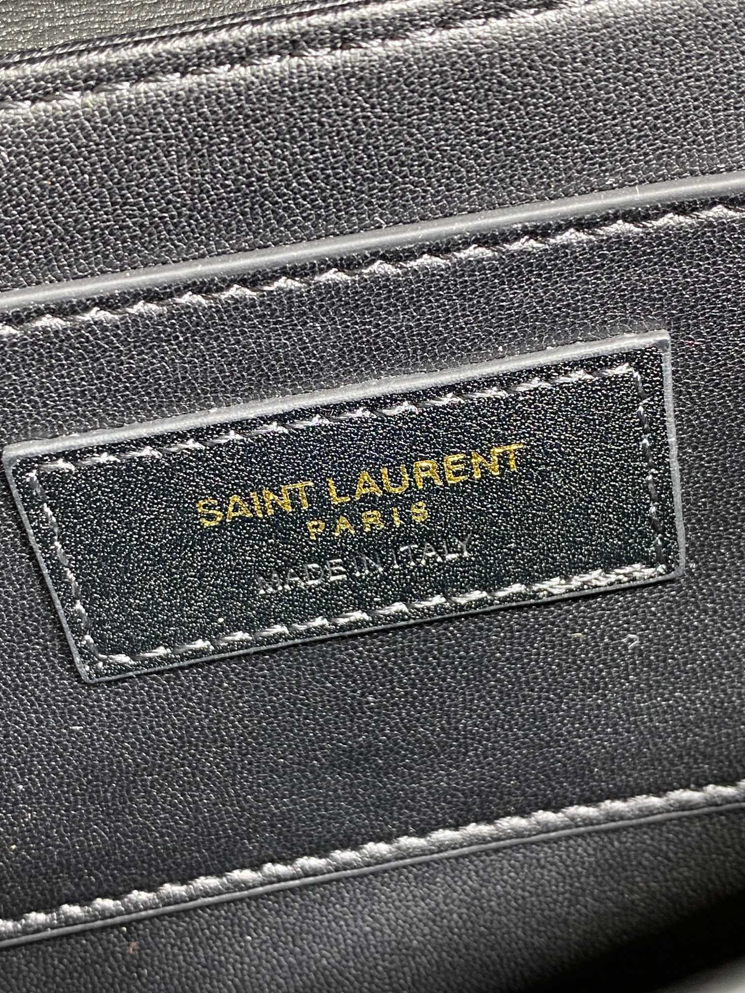 SAINT LAURENT SOLFERINO SMALL SATCHEL 19 IN BLACK CALFSKIN GOLD HARDWARE