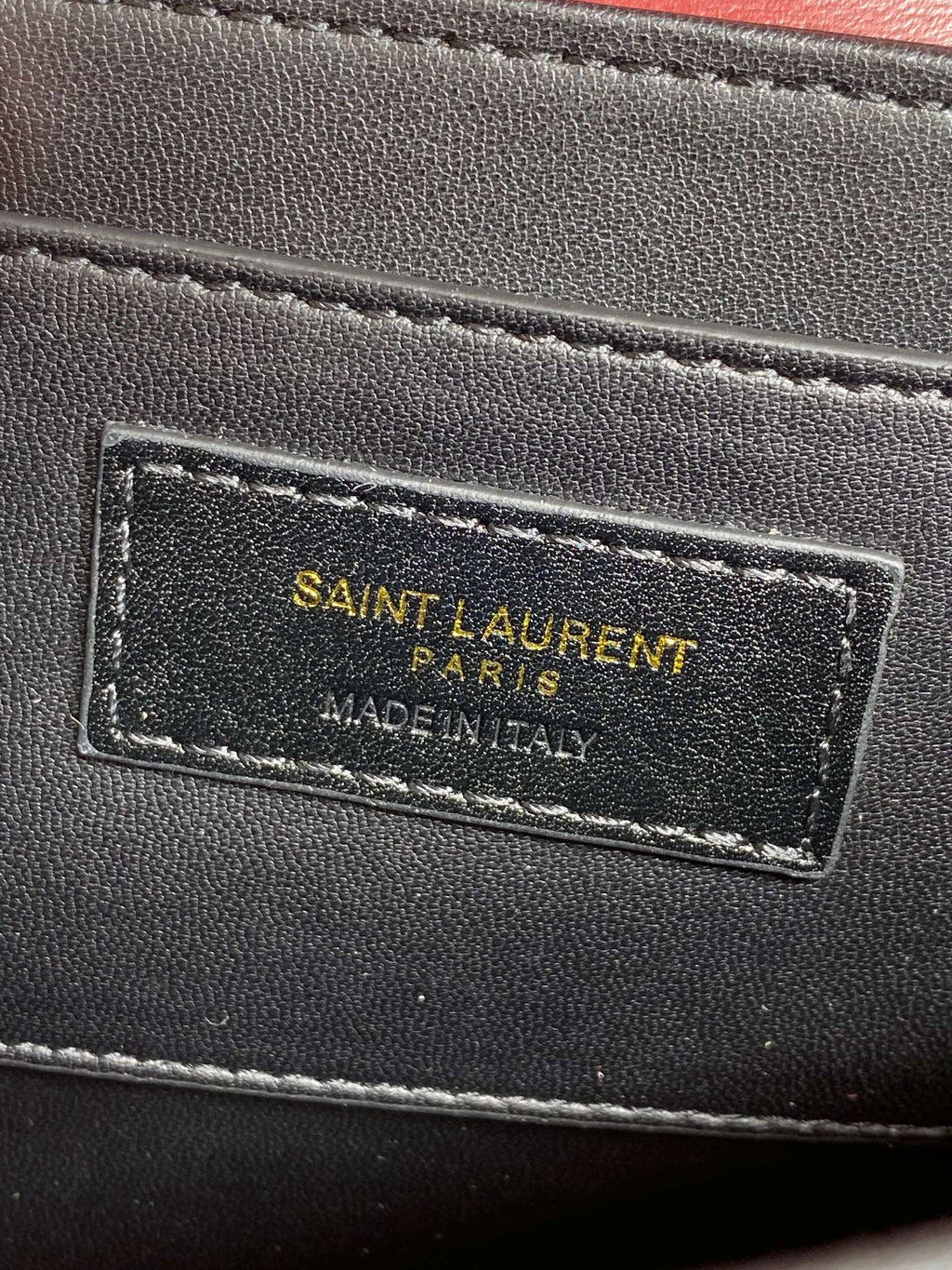 SAINT LAURENT SOLFERINO SMALL SATCHEL 19 IN SCARLET RED CALFSKIN GOLD HARDWARE