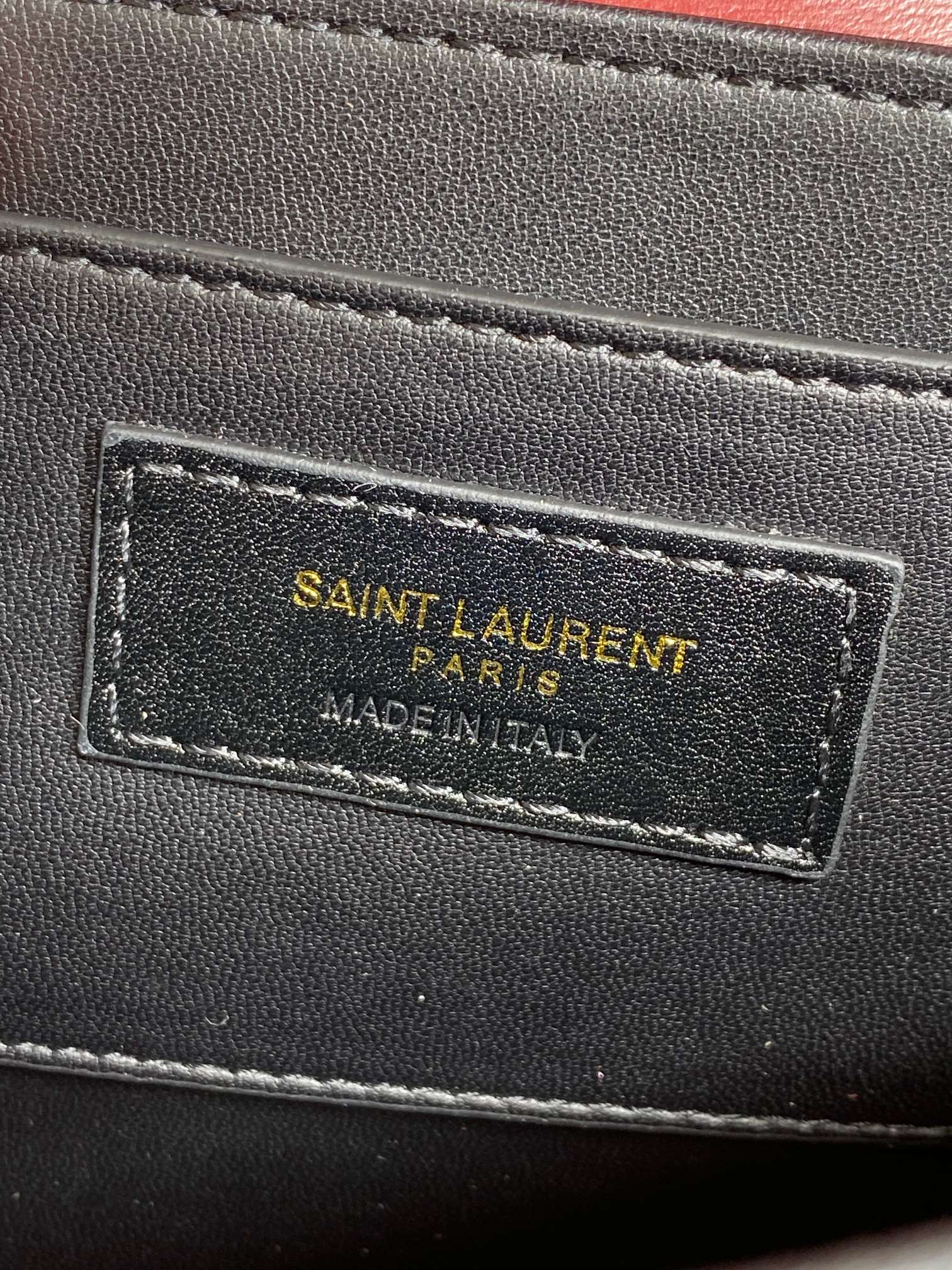 SAINT LAURENT SOLFERINO SMALL SATCHEL 19 IN SCARLET RED CALFSKIN GOLD HARDWARE