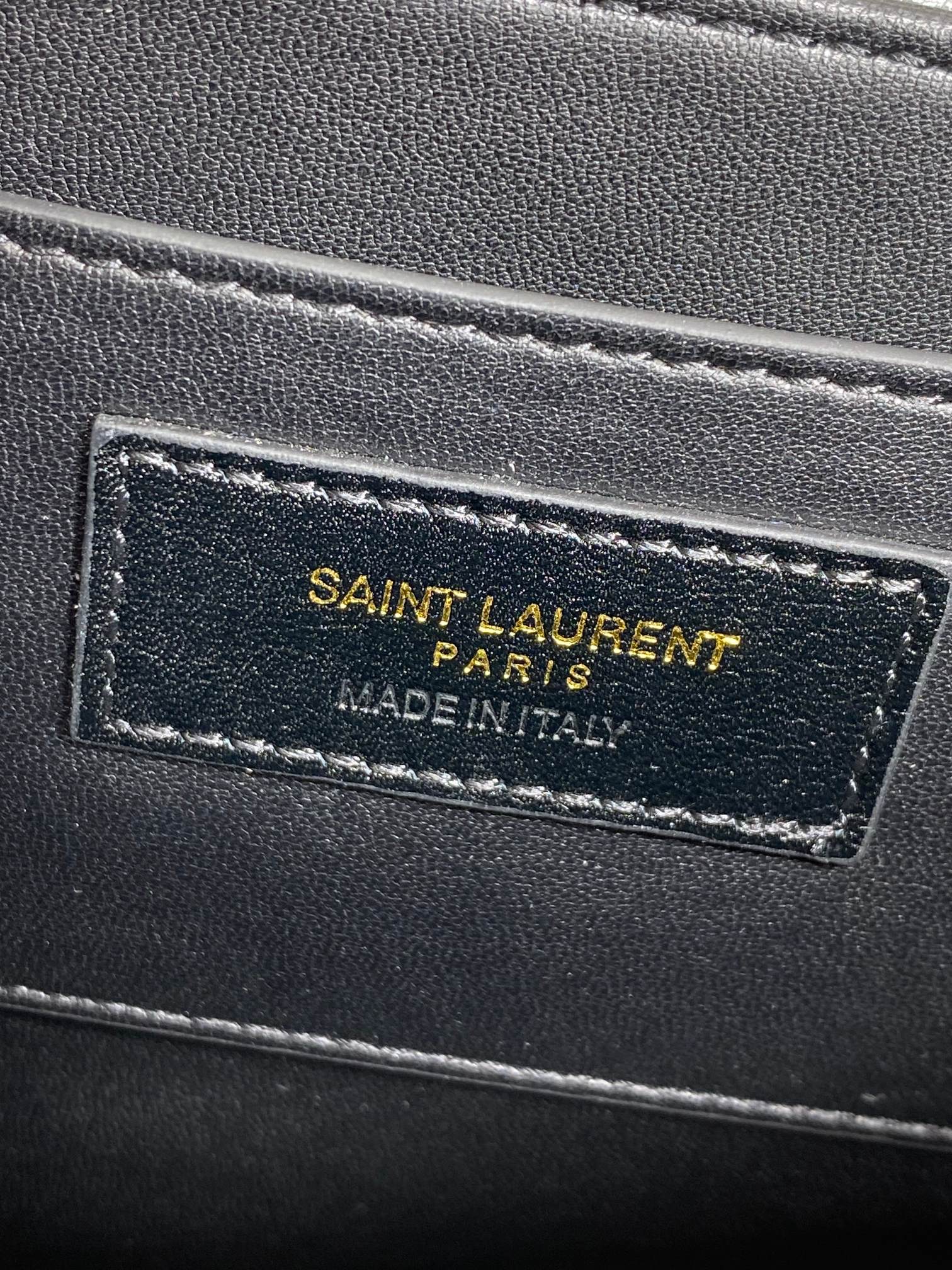 SAINT LAURENT SOLFERINO SMALL SATCHEL 19 IN DARK GREY CALFSKIN GOLD HARDWARE