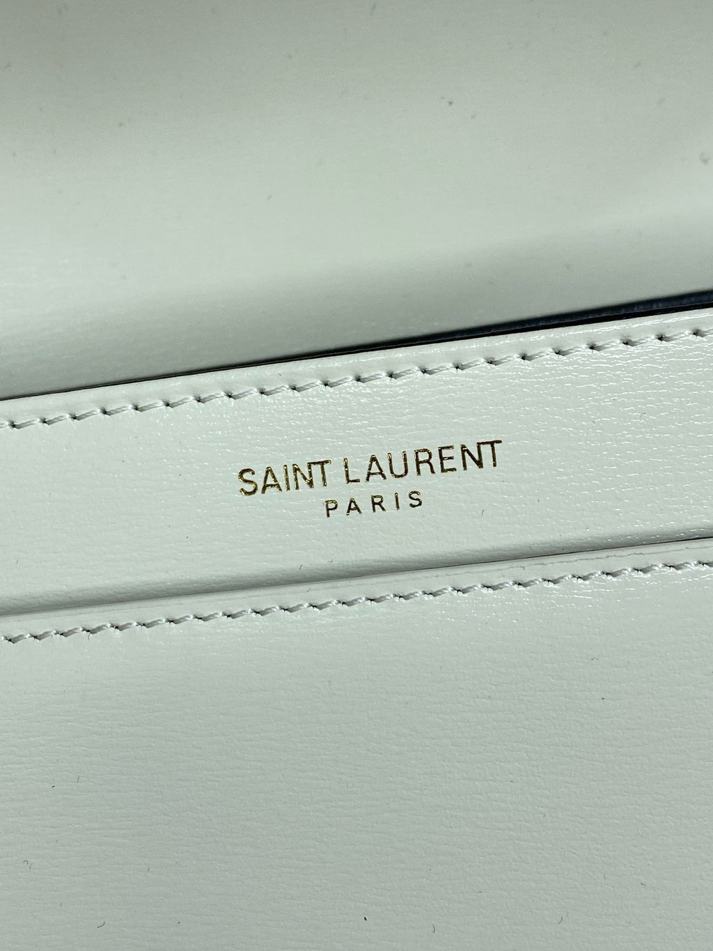SAINT LAURENT SOLFERINO SMALL SATCHEL 19 IN WHITE CALFSKIN GOLD HARDWARE