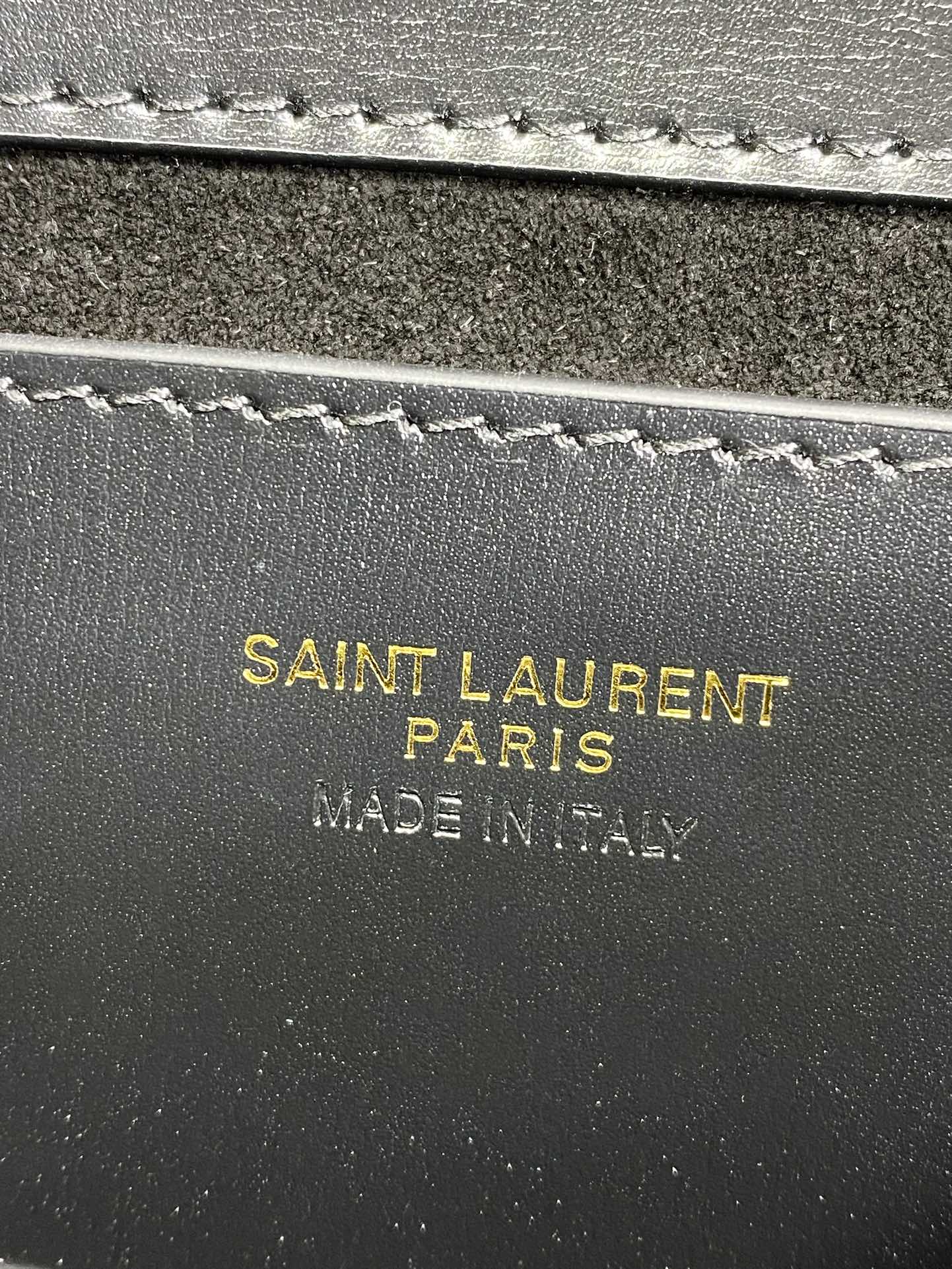 SAINT LAURENT VOLTAIRE TOP HANDLE IN BOX 21 IN BLACK CALFSKIN GOLD HARDWARE