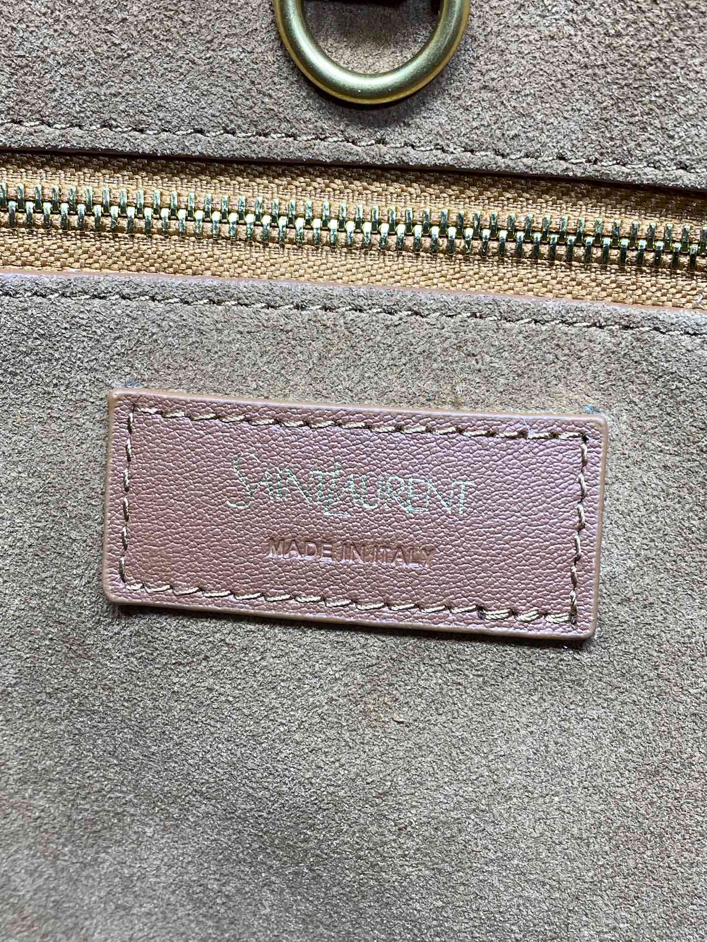 SAINT LAURENT Y TOTE BAG 39 IN TAWNY BROWN CALFSKIN