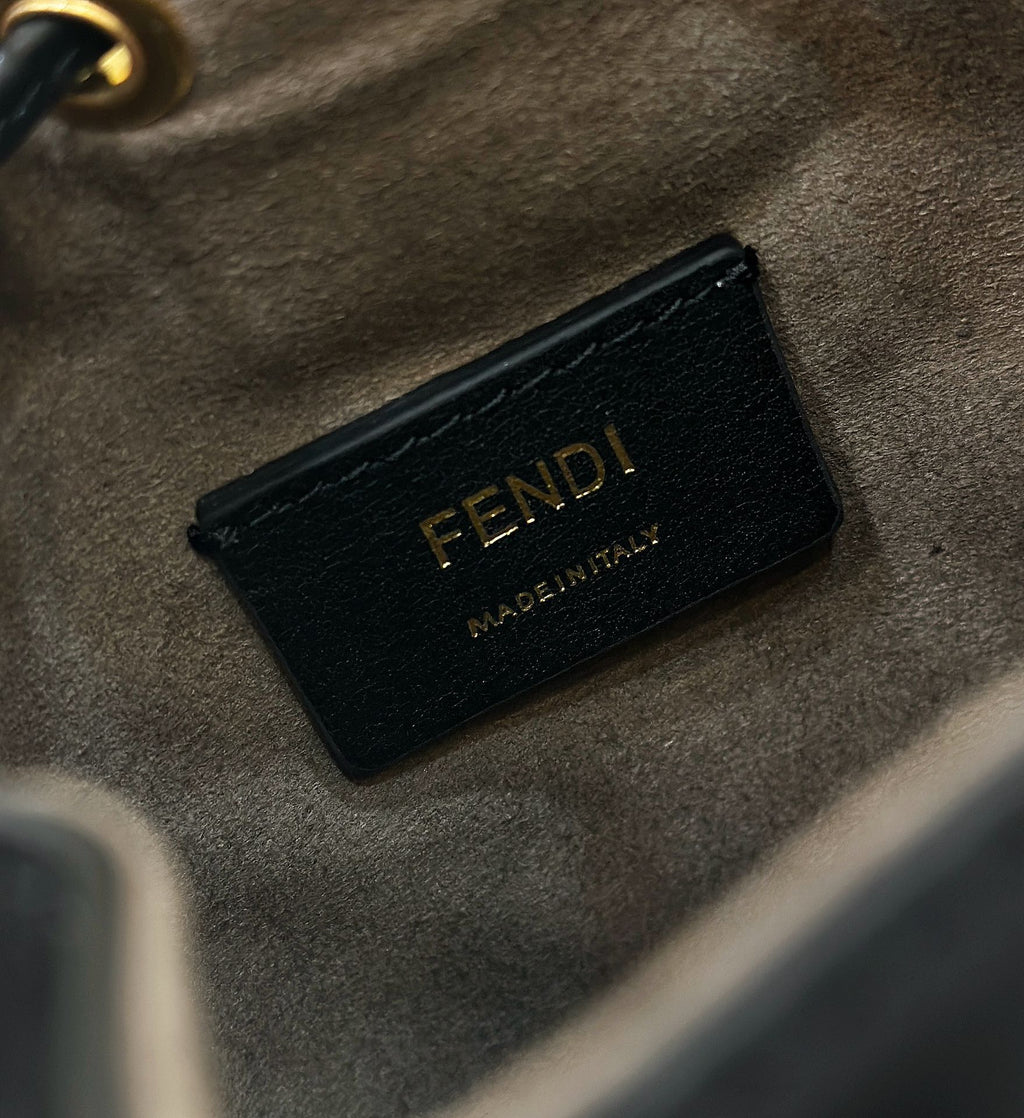 FENDI MON TRESOR 18 IN MULTICOLOR CANVAS WITH FF MOTIF EMBROIDERED