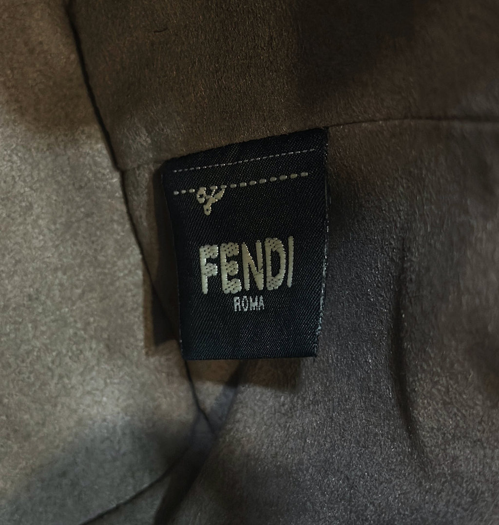 FENDI MON TRESOR 18 IN MULTICOLOR CANVAS WITH FF MOTIF EMBROIDERED