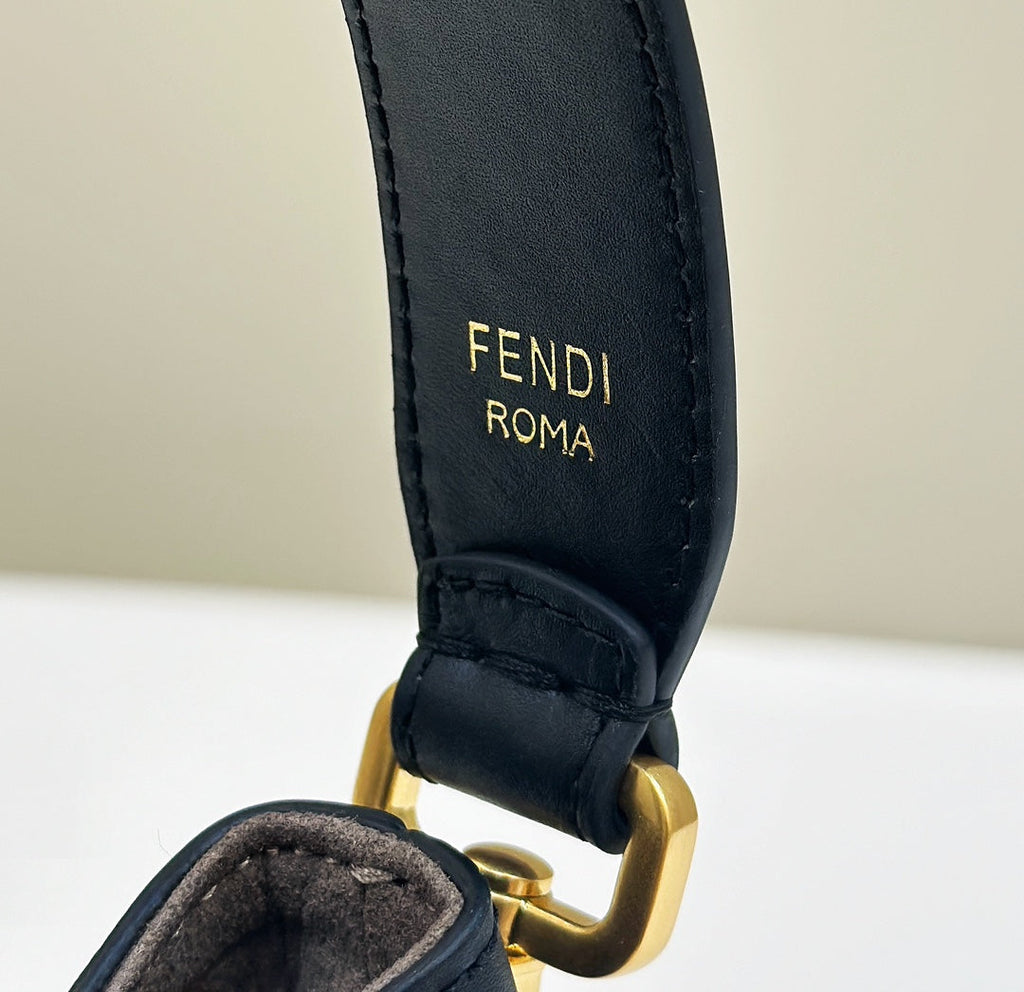 FENDI MON TRESOR 18 IN MULTICOLOR CANVAS WITH FF MOTIF EMBROIDERED
