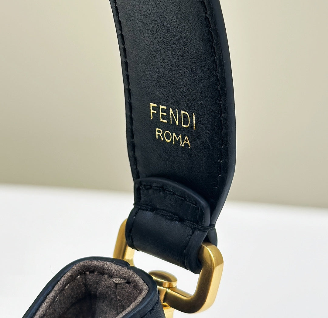 FENDI MON TRESOR 18 IN MULTICOLOR CANVAS WITH FF MOTIF EMBROIDERED