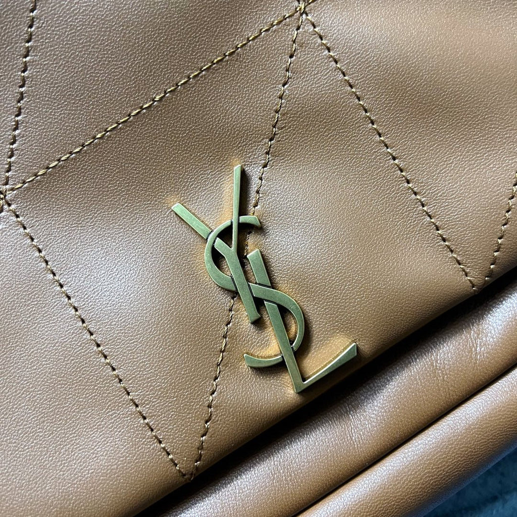 SAINT LAURENT JAMIE 4.3 SMALL BAG 25 IN TAWNY BROWN LAMBSKIN GOLD HARDWARE