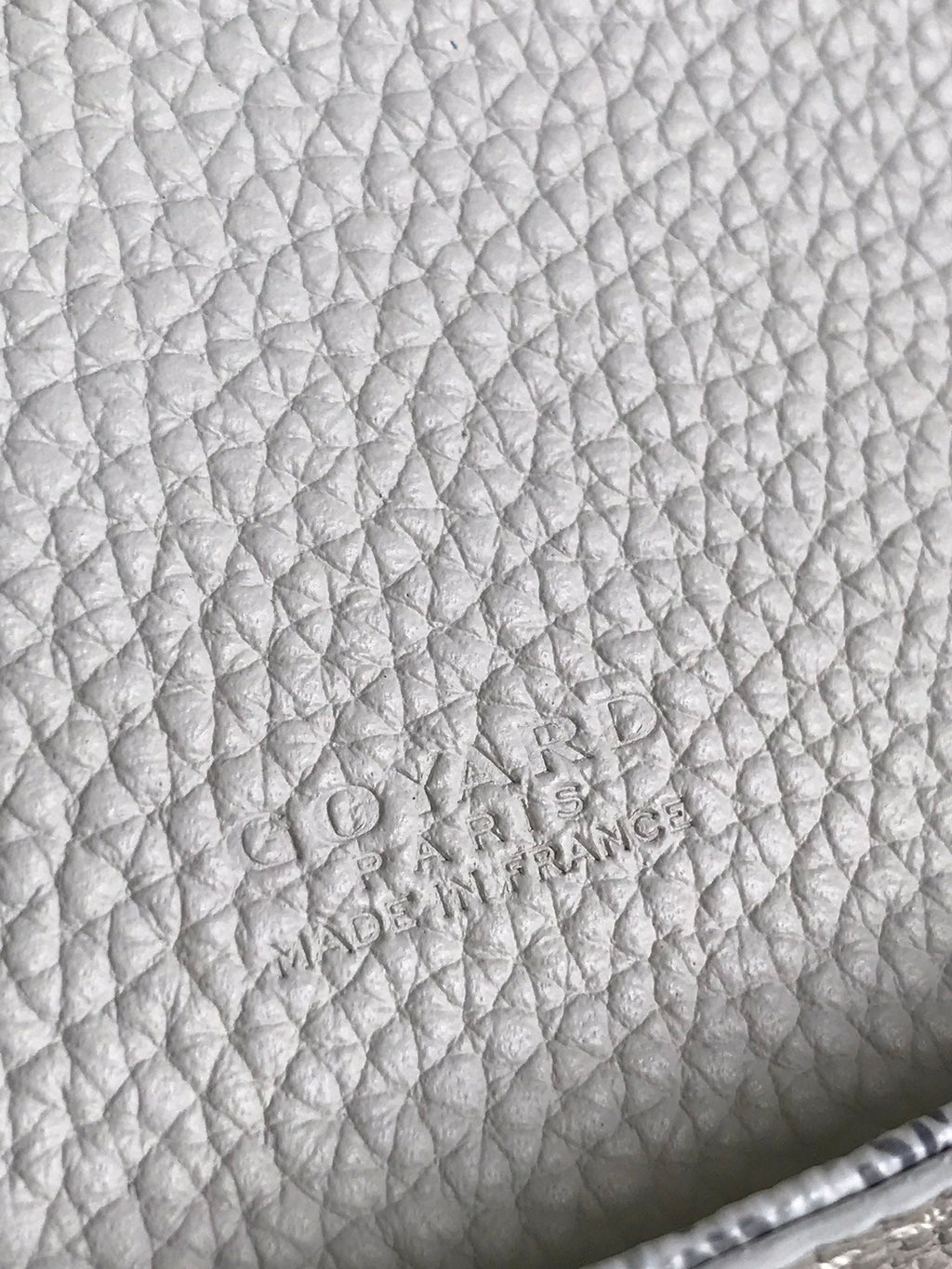 GOYARD GRAND BLEU 16 IN WHITE GOYARDINE CANVAS AND LAMBSKIN