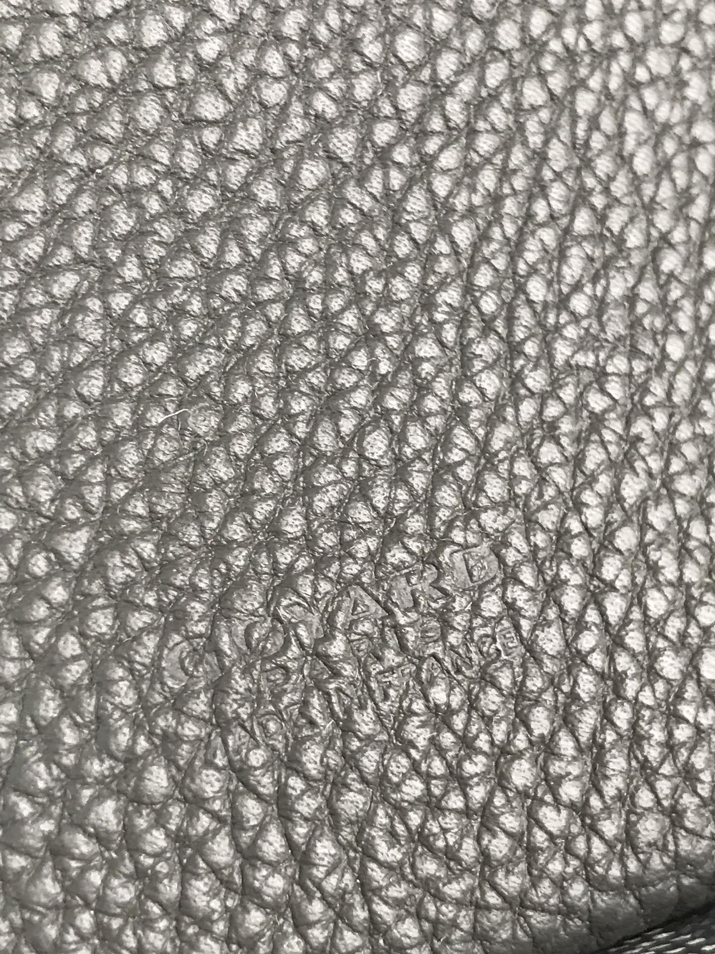 GOYARD GRAND BLEU 16 IN GRAY GOYARDINE CANVAS AND LAMBSKIN