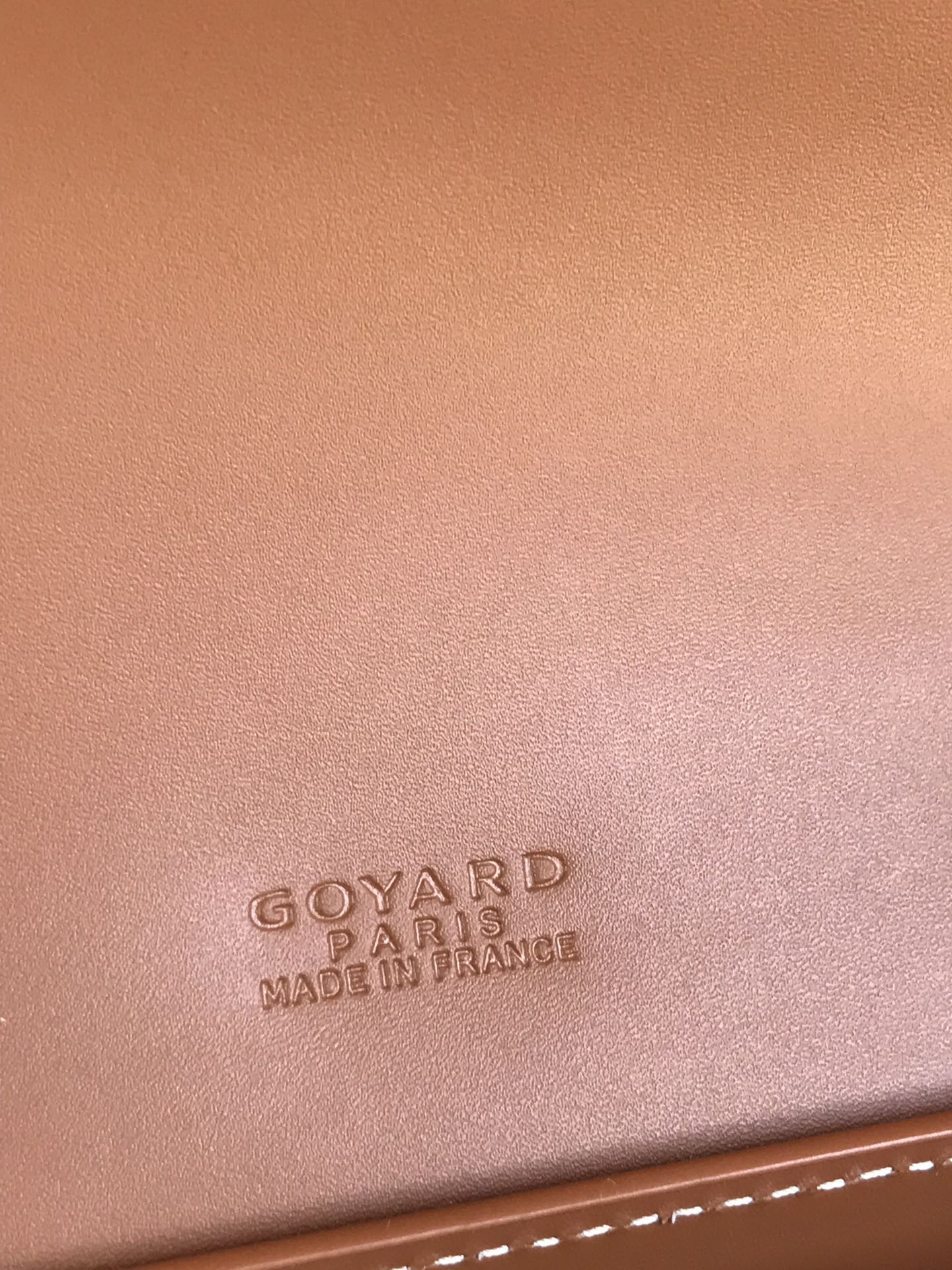 GOYARD DUCHESSE MARIE-CAROLINE BAG 25 IN BLACK GOYARDINE CANVAS AND TAN SMOOTH CALFSKIN