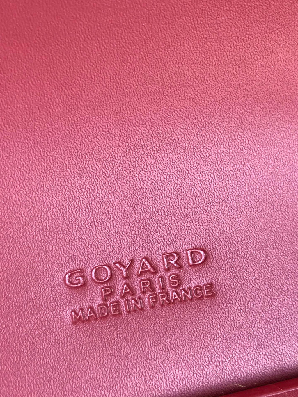 GOYARD DUCHESSE MARIE-CAROLINE BAG 25 IN RED GOYARDINE CANVAS AND SMOOTH CALFSKIN