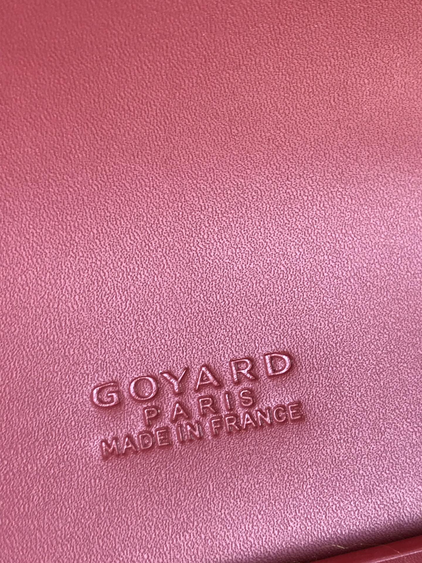 GOYARD DUCHESSE MARIE-CAROLINE BAG 25 IN RED GOYARDINE CANVAS AND SMOOTH CALFSKIN