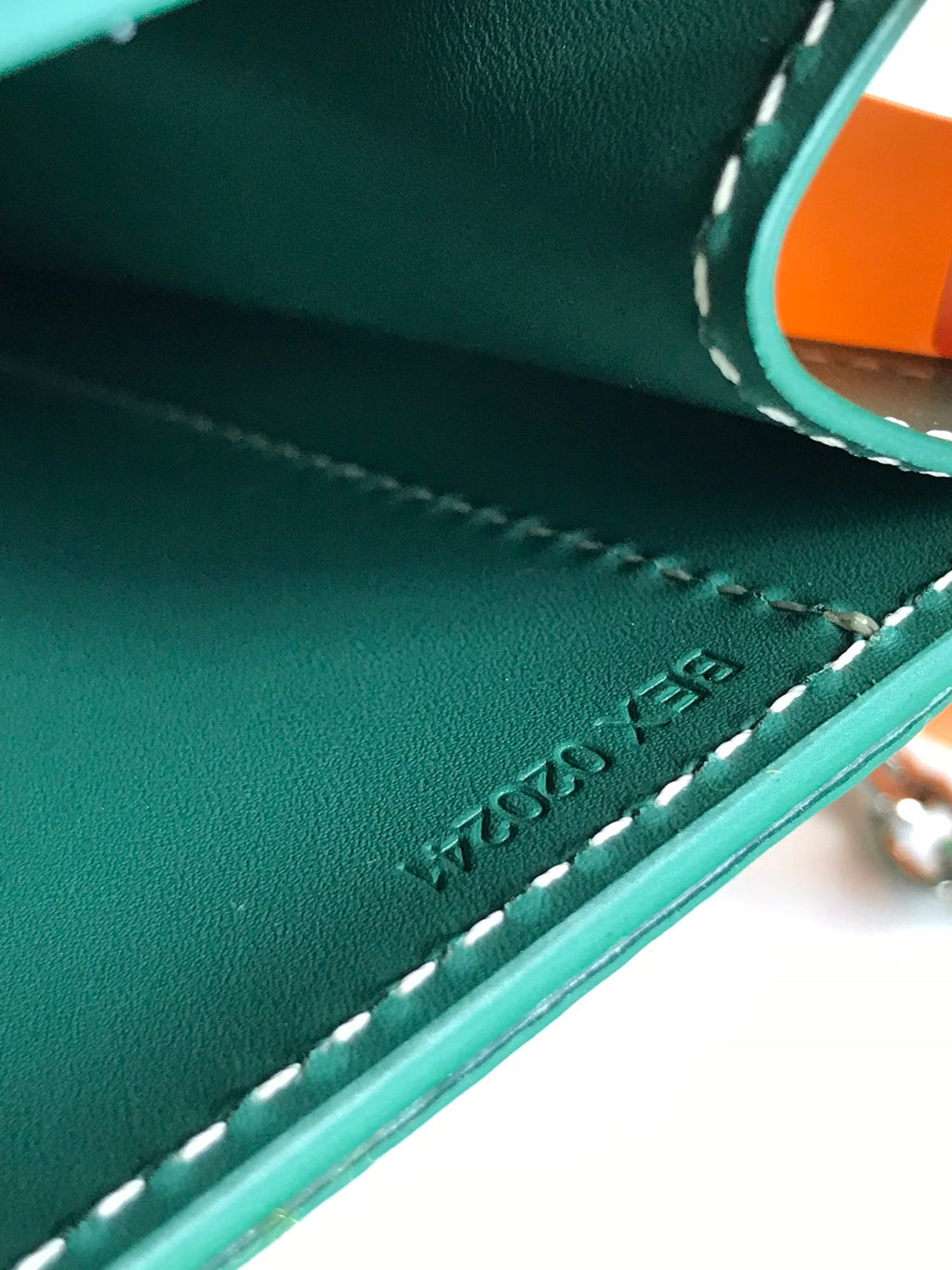 GOYARD DUCHESSE MARIE-CAROLINE BAG 25 IN GREEN GOYARDINE CANVAS AND SMOOTH CALFSKIN
