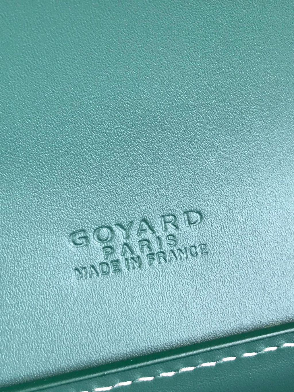 GOYARD DUCHESSE MARIE-CAROLINE BAG 25 IN GREEN GOYARDINE CANVAS AND SMOOTH CALFSKIN
