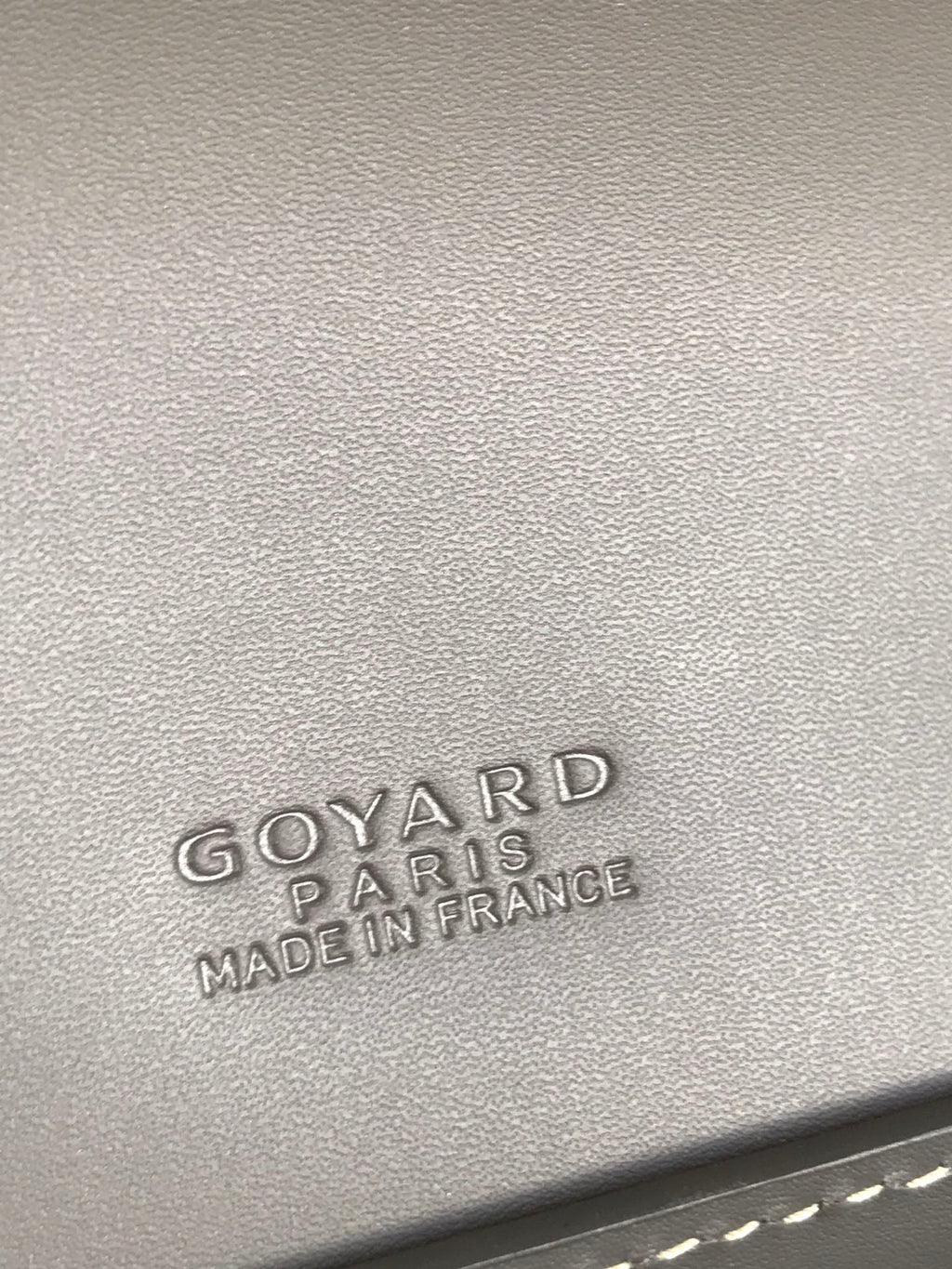 GOYARD DUCHESSE MARIE-CAROLINE BAG 25 IN GRAY GOYARDINE CANVAS AND SMOOTH CALFSKIN