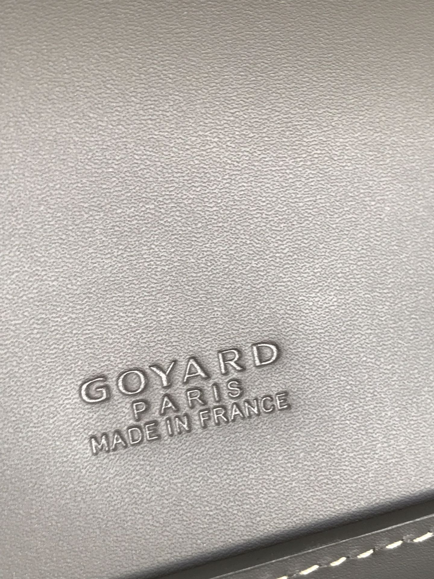 GOYARD DUCHESSE MARIE-CAROLINE BAG 25 IN GRAY GOYARDINE CANVAS AND SMOOTH CALFSKIN