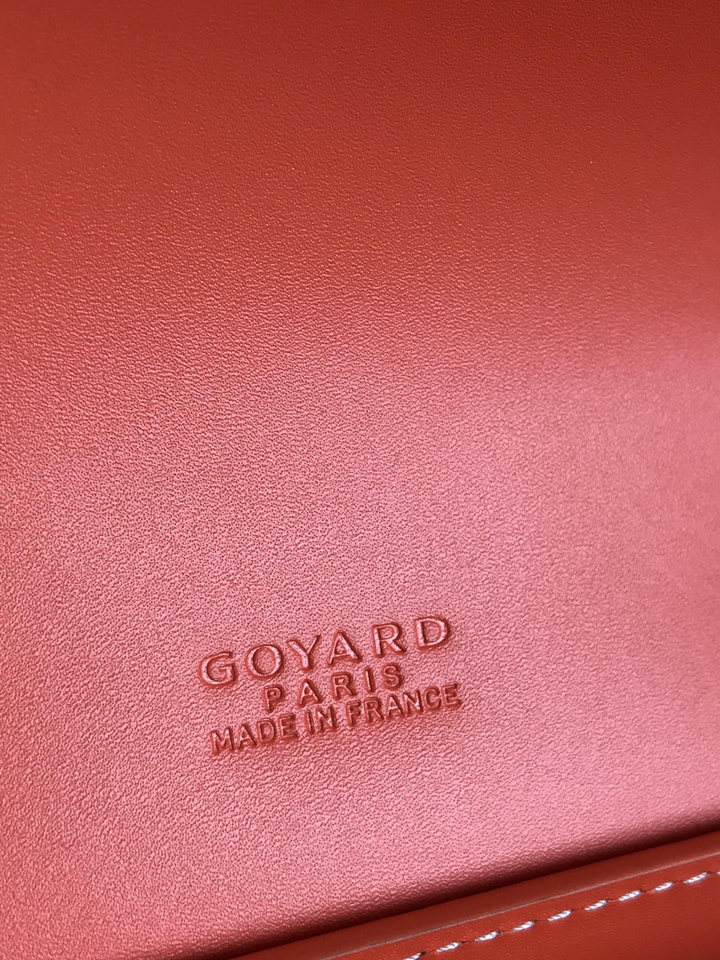 GOYARD DUCHESSE MARIE-CAROLINE BAG 25 IN ORANGE GOYARDINE CANVAS AND SMOOTH CALFSKIN