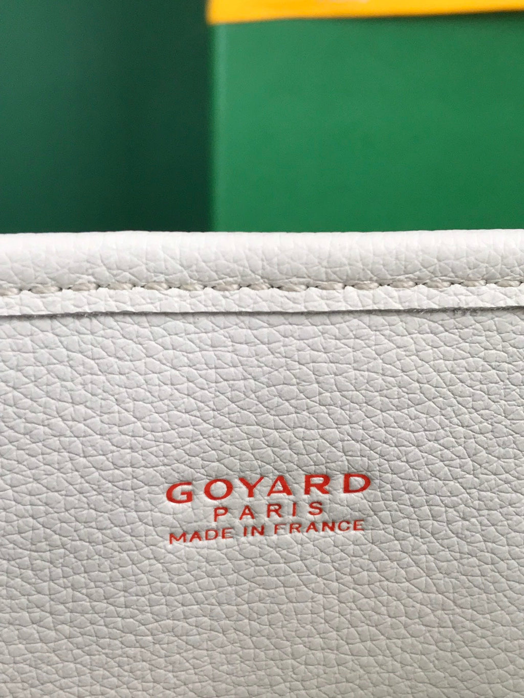 GOYARD ANJOU MINI BAG 20 IN WHITE CALFSKIN AND GOYARDINE CANVAS