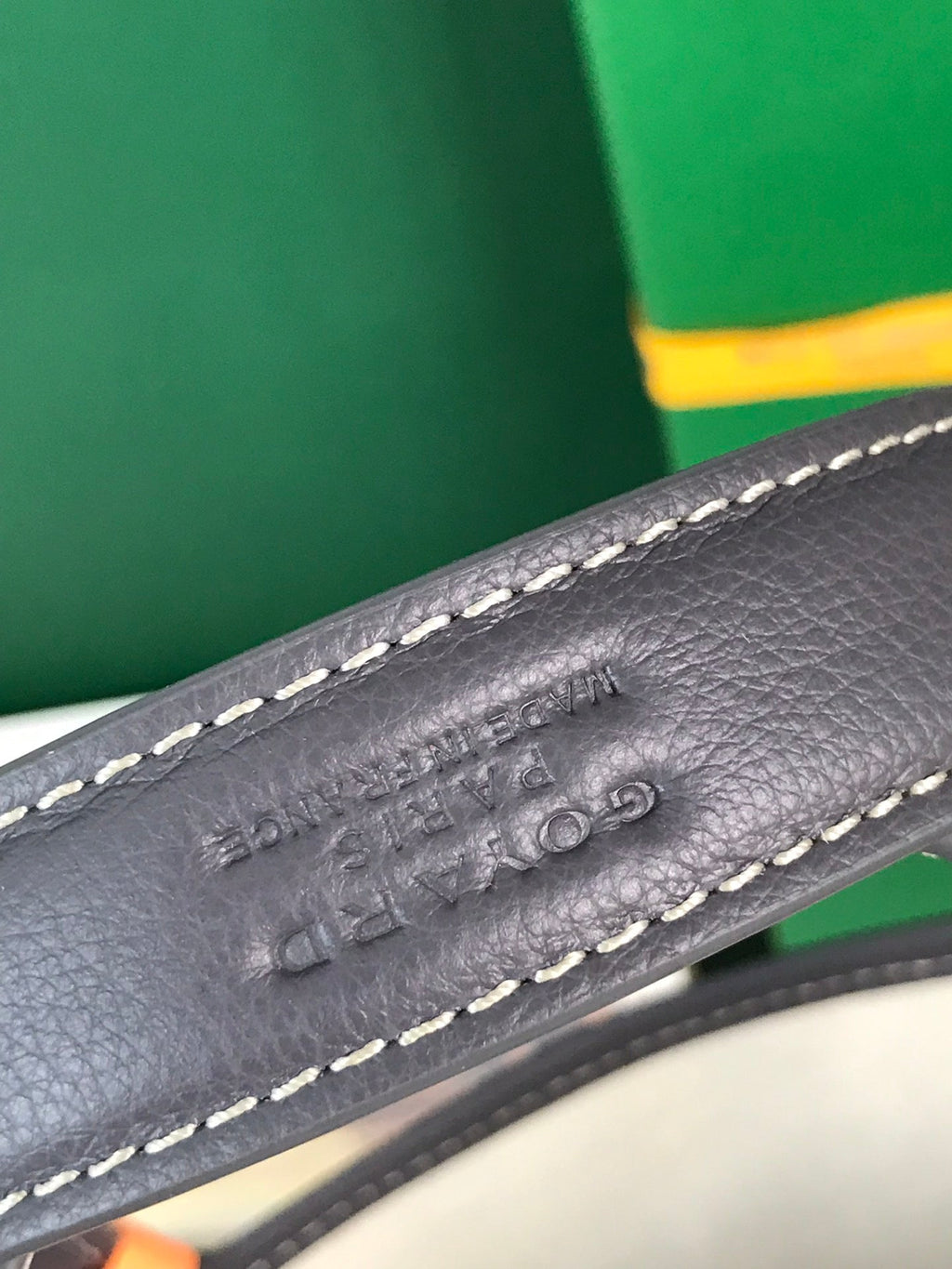 GOYARD SMALL BELHARRA 24 IN GRAY GOYARDINE CANVAS AND LAMBSKIN