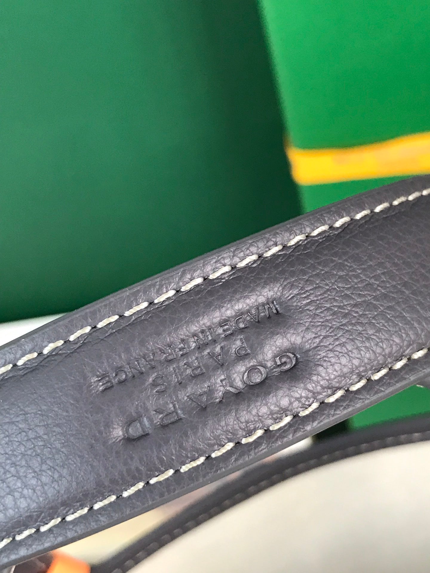 GOYARD SMALL BELHARRA 24 IN GRAY GOYARDINE CANVAS AND LAMBSKIN