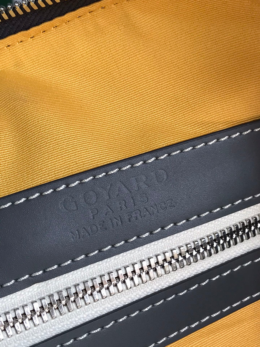GOYARD BOSTON 50 BAG IN GRAY GOYARDINE CANVAS AND CALFSKIN TRIM