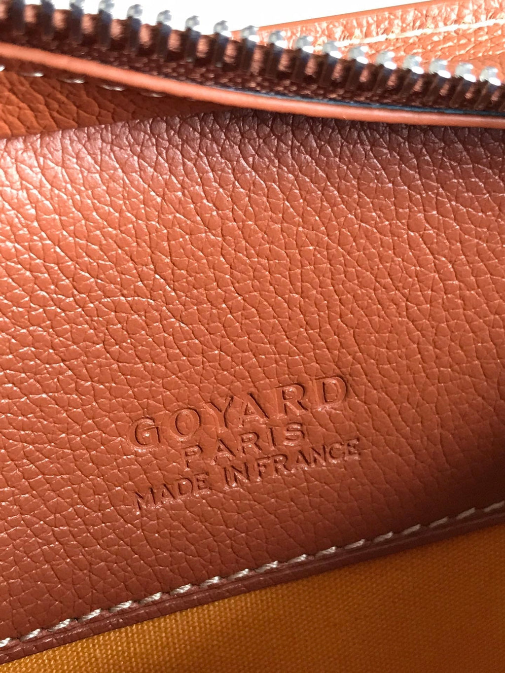 GOYARD HIRONDELLE BAG 25 IN TAN LAMBSKIN AND BLACK GOYARDINE CANVAS