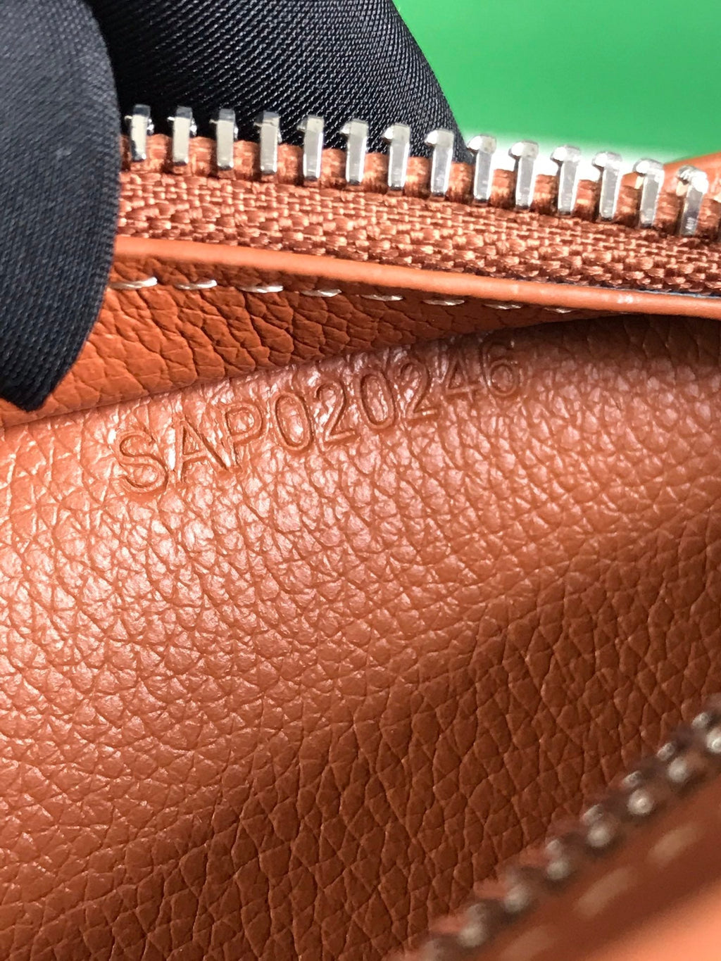 GOYARD HIRONDELLE BAG 25 IN TAN LAMBSKIN AND BLACK GOYARDINE CANVAS