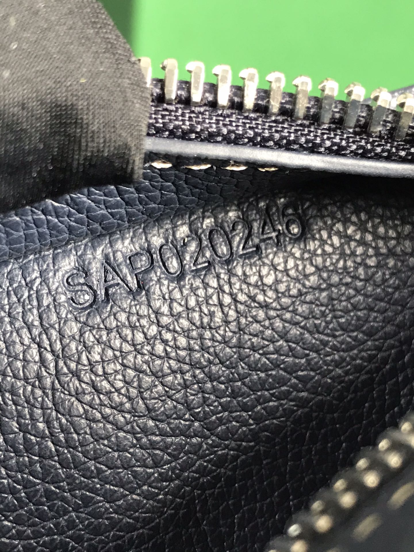 GOYARD HIRONDELLE BAG 25 IN NAVY BLUE LAMBSKIN AND GOYARDINE CANVAS