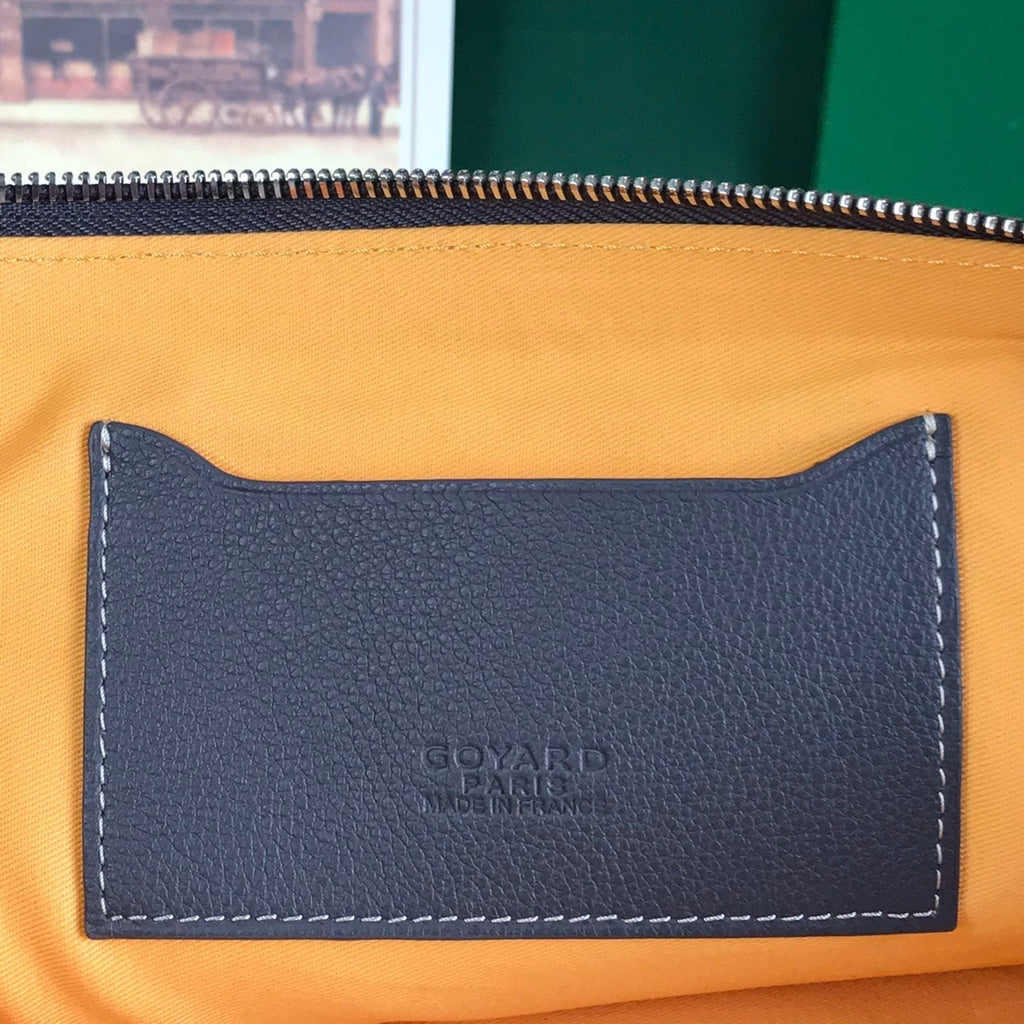 GOYARD SÉNAT MGM POUCH 40 IN GREY GOYARDINE CANVAS