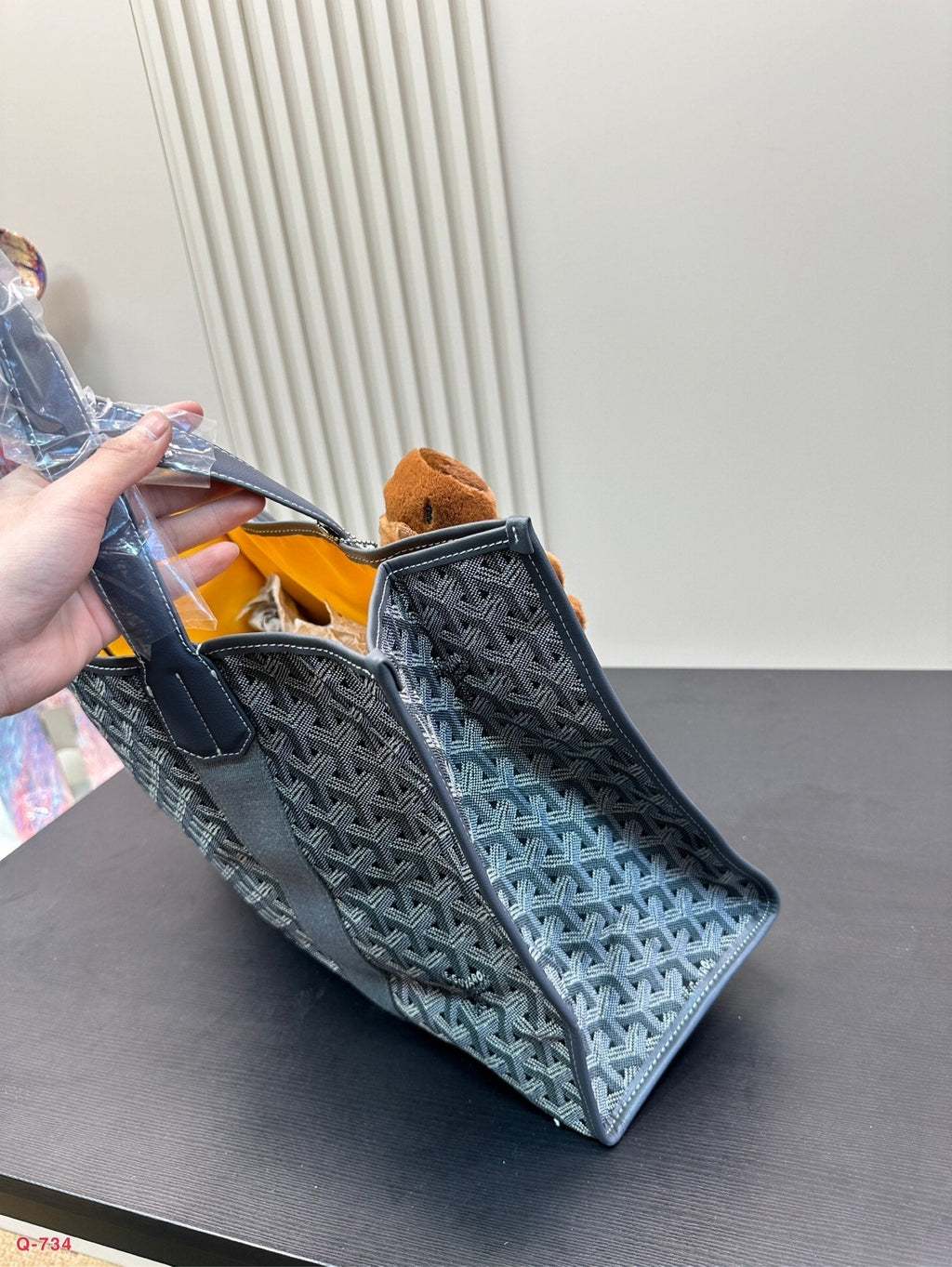 GOYARD VILLETTE TOTE BAG 46 IN GREY GOYARDINE CANVAS