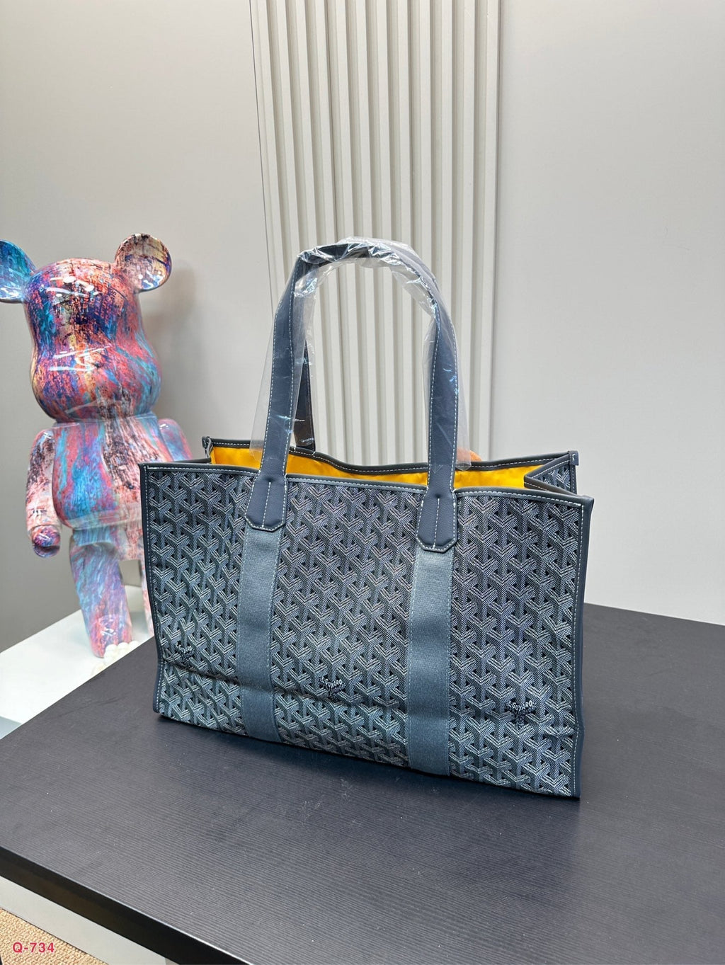 GOYARD VILLETTE TOTE BAG 46 IN GREY GOYARDINE CANVAS